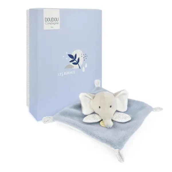 Doudou Plyšový muchláčik ružový Slon 19 cm