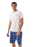 Pánske pyžamo 42616 Dock - HENDERSON Bílá 3XL