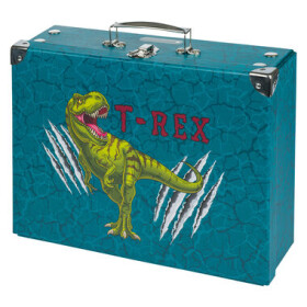 BAAGL Skladací školský kufrík T-REX s kovaním / 32.5 x 10.5 x 26 cm (A-33186)
