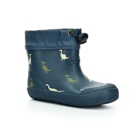 Bundgaard Malik Navy Dino zateplené barefoot gumáky 20 EUR
