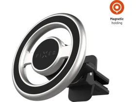 FIXED Magnetický kovový držiak MagMount Vent do ventilácie s podporou MagSafe strieborný (FIXMMT-V-SL)