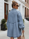 Dámske oversize džínsové šaty v košeľovom štýle FashionStreet EY2688 L