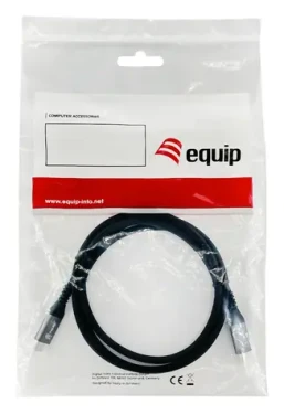 Equip čierna / Predlžovací kábel / USB-C / USB 3.2 Gen2 / 0,5 m / 10 Gbit/s (128370)