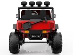 Mamido Mamido Elektrické autíčko Buggy BIG FOOT 4x4 červené 24V | 800W | 60 kg | EVA | LED | 2,4 Ghz | ECO koža