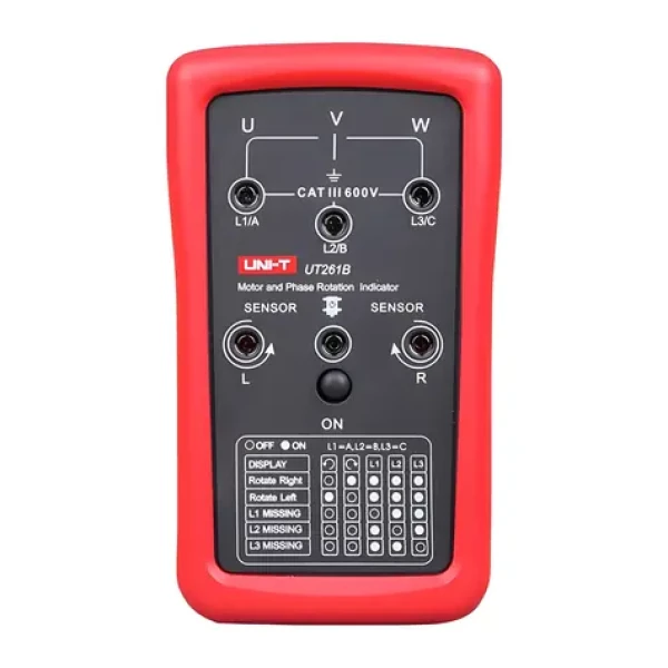 UNI-T UT261B / Tester poradie fáz / 90-600 V AC / 15-400 Hz / s batériou (UT261B)