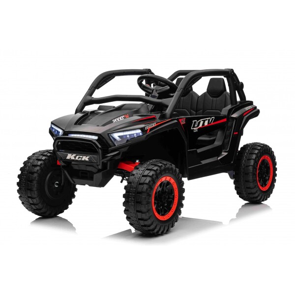 Mamido Mamido Elektrické autíčko Buggy UTV KCK 4x4 čierne 24V | 800W | 50 kg | EVA | LED | 2,4 Ghz | ECO koža
