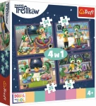 Trefl - Puzzle - Dobrú noc Treflíci: Večerné rituály 4v1