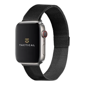 Tactical 351 Loop Magnetický Kovový Remienok pre Apple Watch 4 (44mm) čierna (8596311069321)