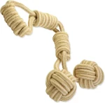 Dog Fantasy Hračka - preťahovadlo Juta madlo a 2 lopty 7/60cm (124-10949)