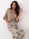 Nohavice D73771M62237G khaki XL
