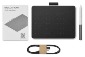 Wacom One Small čierno-červená / Grafický tablet s perom / 152×95 mm / 2048 úrovní prítlaku / USB (CTC4110WLW1B)