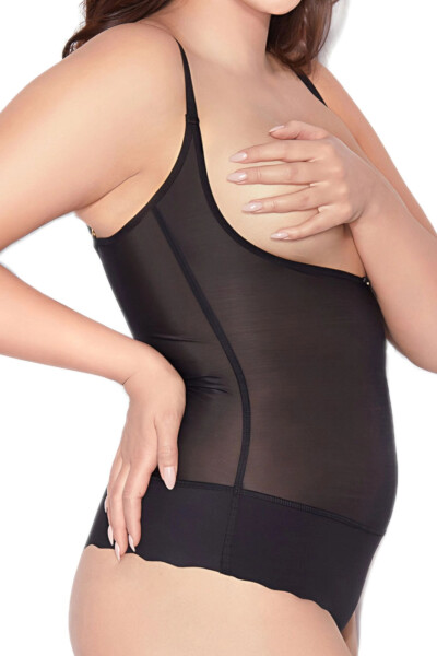 Sťahovacie body Glam string black - MITEX černá M