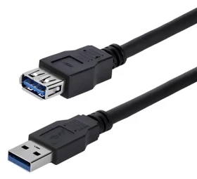 StarTech čierna / Predlžovací kábel USB / USB-A - USB-A / 5 Gbit/s / 1 m (USB3SEXT1MBK)