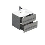Kúpeľňová skrinka s umývadlom SAT Cube Way 60x53x46 cm betón mat CUBE46602BEMOD CUBE46602BEMOD