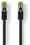 Nedis CAT7 S/FTP čierna / Sieťový kábel / RJ45 - RJ45 / 0,25 m / LSZH (CCGL85420BK025)