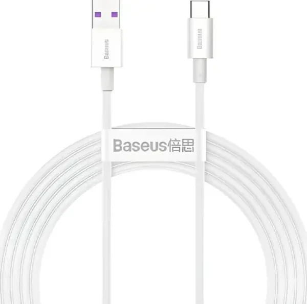 Baseus Kábel USB-A (M) - USB-C (M) 2 m biela / Kábel / 66W (baseus_20210428115105)