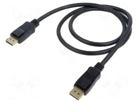 Goobay DisplayPort 2.1 čierna / Kábel / DisplayPort - DisplayPort / 16K/60Hz / 80 Gbps / 1 m (74759)