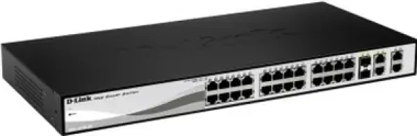 D-Link DGS-1210-28P Gigabit PoE SMART Switch 24x Gigabit RJ45 4X Gigabit SFP