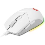 MSI Clutch GM11 biela / Herná optická myš / 5000 DPI / 6 tlačidiel / USB / RGB (Clutch GM11 WHITE)