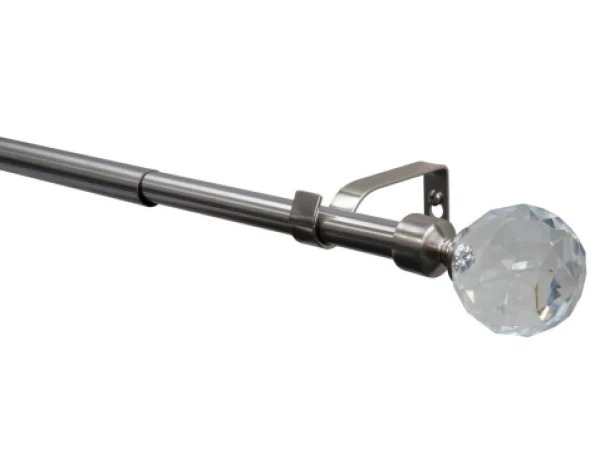 Garnýža Astra 120-210 cm, ušľachtilá oceľ/sklo%
