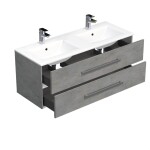 Kúpeľňová skrinka s umývadlom SAT Cube Way 120x53x46 cm betón mat CUBE461202BEMOD CUBE461202BEMOD