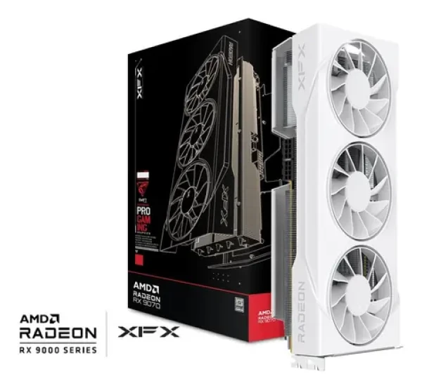 XFX Swift Radeon RX 9070 GRE White / 2790MHz / 12GB GDDR6 / 192-bit / 1x HDMI + 3x DP / 650W (8+8) (RX-97GRE29W7)