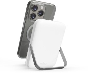 Puro PURO Stand Power Mag, 5000 mAh, Lithium Polymer (LiPo), Wireless charging, 5 V, Silver, White