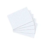Herlitz Štvorčekované kartičky A7 / 100 ks / biela (10621431)