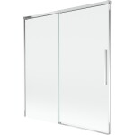 MEXEN/S - Rox vaňová zástena 2-krídlová posuvná 150 x 150, transparent, chróm 8C9-150-001-01-00