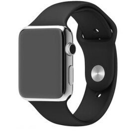 Tactical Silikónový Opasok pre Apple Watch 4 44mm čierna (8596311073427)