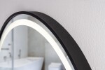 HOPA - Zrkadlo s LED osvetlením TANNA BLACK OLNZTAN70B