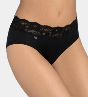 Dámske nohavičky Romance Midi čierne - Sloggi BLACK 38