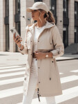 Dámska prechodná bunda parka béžová NOCITO FashionStreet TY4200 XL