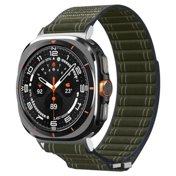 Spigen Fabric Band (hook-and-loop) pre Samsung Galaxy Watch Ultra 47mm zelená (AMP10147)