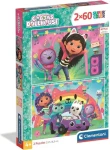 Clementoni 24819 Puzzle Gábinin kúzelný domček: Raduj sa s nami 2x60 dielikov