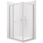 CERANO - Sprchovací kút Versaro L/P - 6 mm - chróm, transparentné sklo - 150x100 - zasúvací CER-8050BD80321