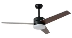 Immax NEO LITE VARIABLE SMART čierno-hnedo-strieborná / Stropné svietidlo s ventilátorom / 24W / Wi-Fi / TUYA (07285L)