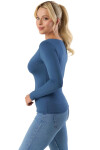 Dámska blúzka Manati long denim - BABELL denim L