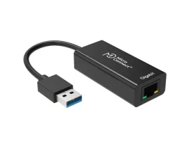 MicroConnect Adaptér USB3.0 A (M) - RJ-45 (F) čierna / 1000Mbit/s (USBETHGW10)