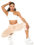 Trendy high-waist jogging pants pink L/XL