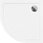 BESCO - Štvrťkruhová sprchová vanička ARON - Rozmer A - 80, Rozmer B - 80 OLBVANACARO80