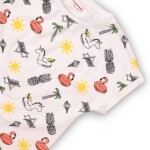 Tričko dievčenské s krátkym rukávom, Minoti, TG BASIC TEE 6, bílá - 68/80 | 6-12m