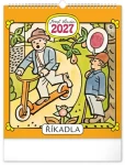 NOTIQUE Josef Lada - Říkadla 2027 / Nástenný kalendár / 30 × 34 cm