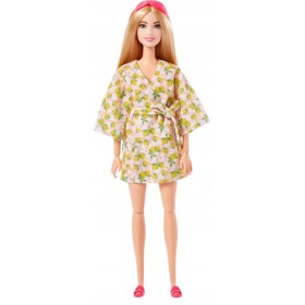 Mattel Barbie wellness bábika v županu