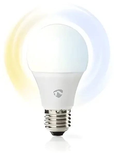 Nedis WiFi LED žiarovka E27 / Múdra žiarovka / Teplá až studená biela (WIFILW10WTE27)