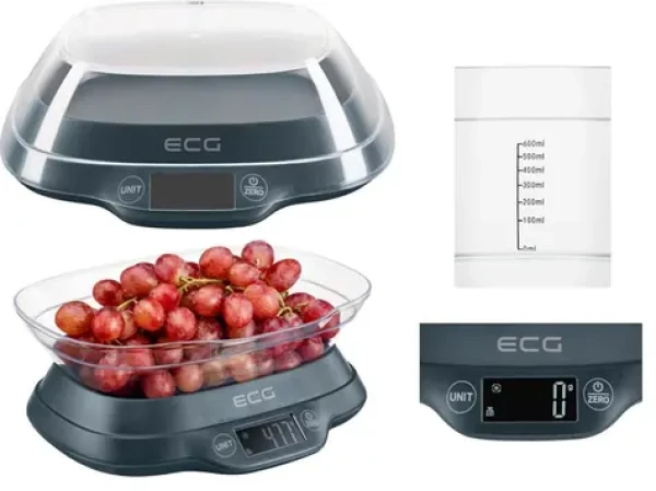 ECG KV 1120 SM / kuchynská váha / max. 5 kg / TARE / odnímateľná miska / 2x AAA batéria (341320414958)