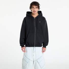 Mikina Nike Solo Swoosh Men's Full-Zip Fleece Hoodie Black/ Black/ White XS