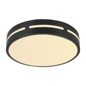 IMMAX NEO LITE PERFECTO SMART stropné svietidlo kruh 40cm 24W čierna / TUYA / Wi-Fi (07152-B40)