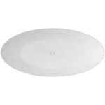 CERANO - Vana z litého mramoru Emilia - volně stojící - bílá matná - 160x75x55 CER-477833