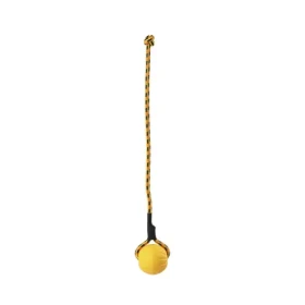 Huhubamboo Lopta na šnúre S žltý / Hračka pre psov / EVA (355861)